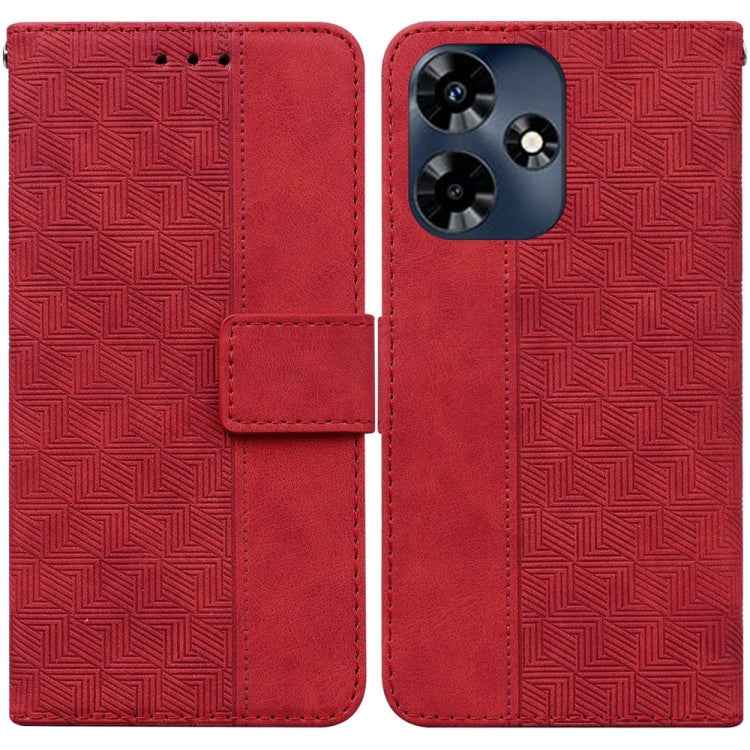 Geometric Embossed Leather Phone Case, For Infinix Note 30i, For Infinix Note 30 Pro, For Infinix Note 30, For Infinix Note 30 VIP, For Infinix Hot 30 Play, For Infinix Hot 30i, For Infinix Hot 30, For Infinix Smart 7 African