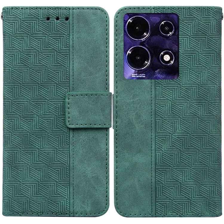 Geometric Embossed Leather Phone Case, For Infinix Note 30i, For Infinix Note 30 Pro, For Infinix Note 30, For Infinix Note 30 VIP, For Infinix Hot 30 Play, For Infinix Hot 30i, For Infinix Hot 30, For Infinix Smart 7 African