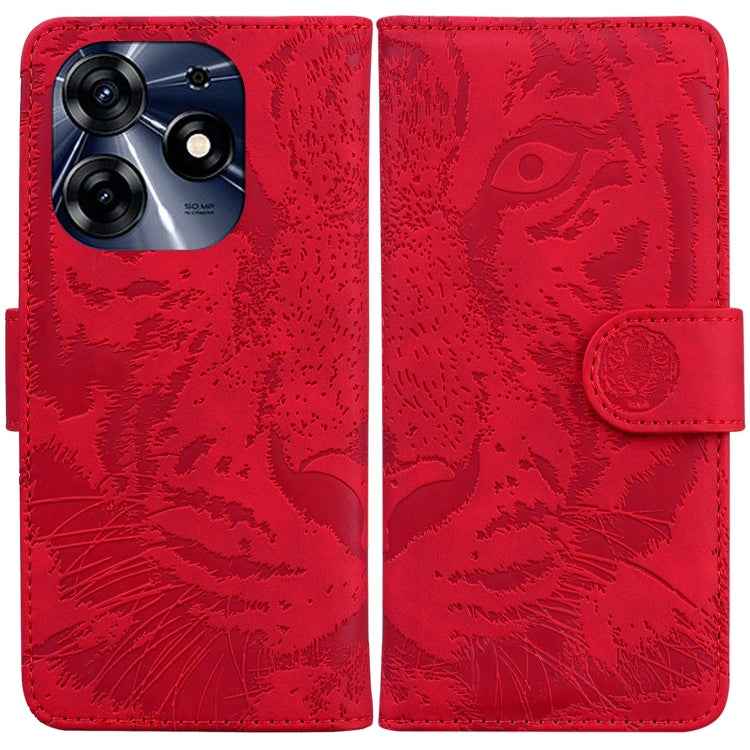 Tiger Embossing Pattern Flip Leather Phone Case, For Tecno Camon 20 Pro 5G, For Tecno Pova 5, For Tecno Spark 10 5G, For Tecno Spark 10 Pro, For Tecno Spark 10 / Spark 10C
