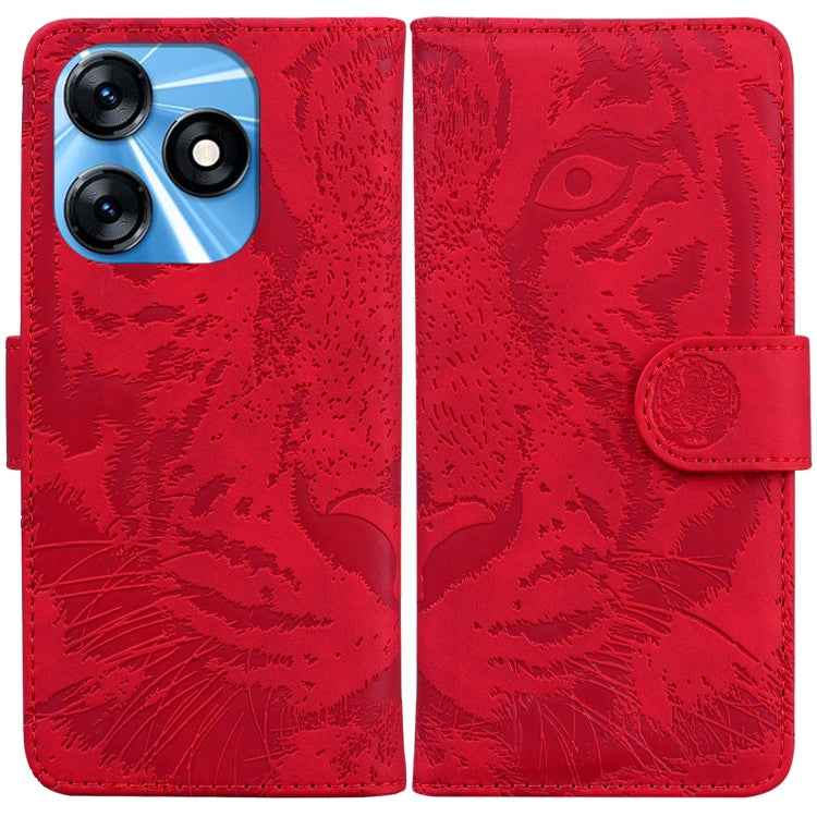 Tiger Embossing Pattern Flip Leather Phone Case, For Tecno Camon 20 Pro 5G, For Tecno Pova 5, For Tecno Spark 10 5G, For Tecno Spark 10 Pro, For Tecno Spark 10 / Spark 10C
