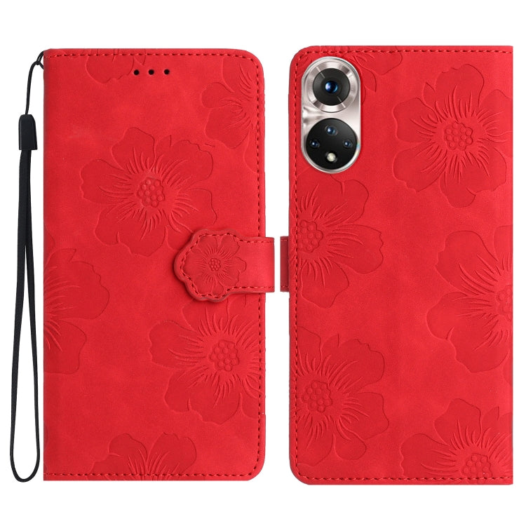 Flower Embossing Pattern Leather Phone Case, For Honor 90 Pro, For Honor 90, For Honor 70, For Honor X7 / Play 30 Plus, For Honor X8 / X30i, For Honor 50 Lite, For Honor 50