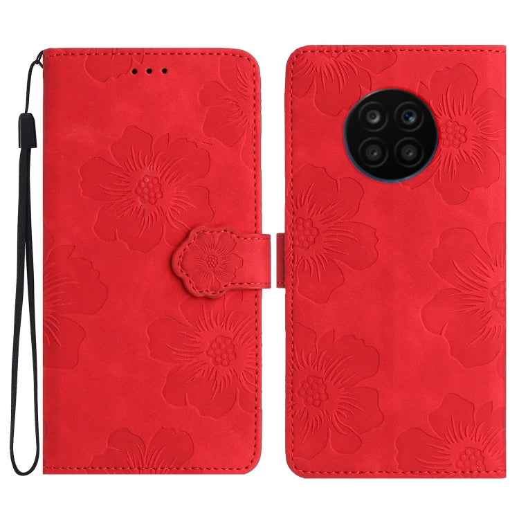 Flower Embossing Pattern Leather Phone Case, For Honor X8 / X30i, For Honor 50 Lite, For Honor 50