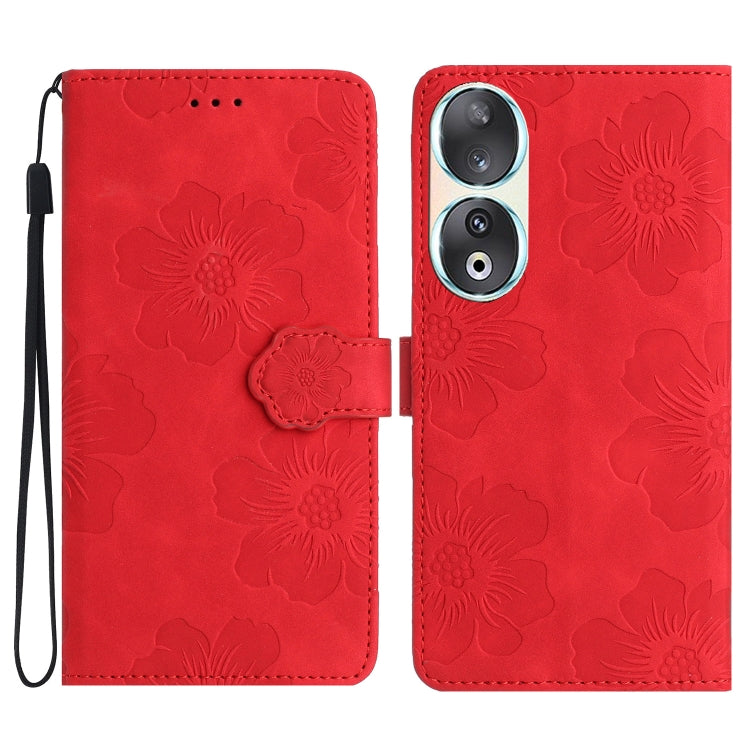 Flower Embossing Pattern Leather Phone Case, For Honor 90 Pro, For Honor 90, For Honor 70, For Honor X7 / Play 30 Plus, For Honor X8 / X30i, For Honor 50 Lite, For Honor 50