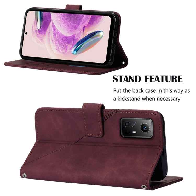 Crossbody 3D Embossed Flip Leather Phone Case, For Xiaomi Redmi Note 12S 4G Global, For Xiaomi Poco F5 5G/Redmi Note 12 Turbo, For Xiaomi Poco F5 Pro 5G/Redmi K60