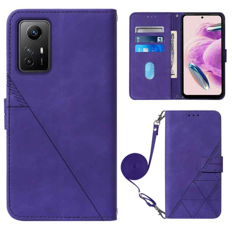 Crossbody 3D Embossed Flip Leather Phone Case, For Xiaomi Redmi Note 12S 4G Global, For Xiaomi Poco F5 5G/Redmi Note 12 Turbo, For Xiaomi Poco F5 Pro 5G/Redmi K60