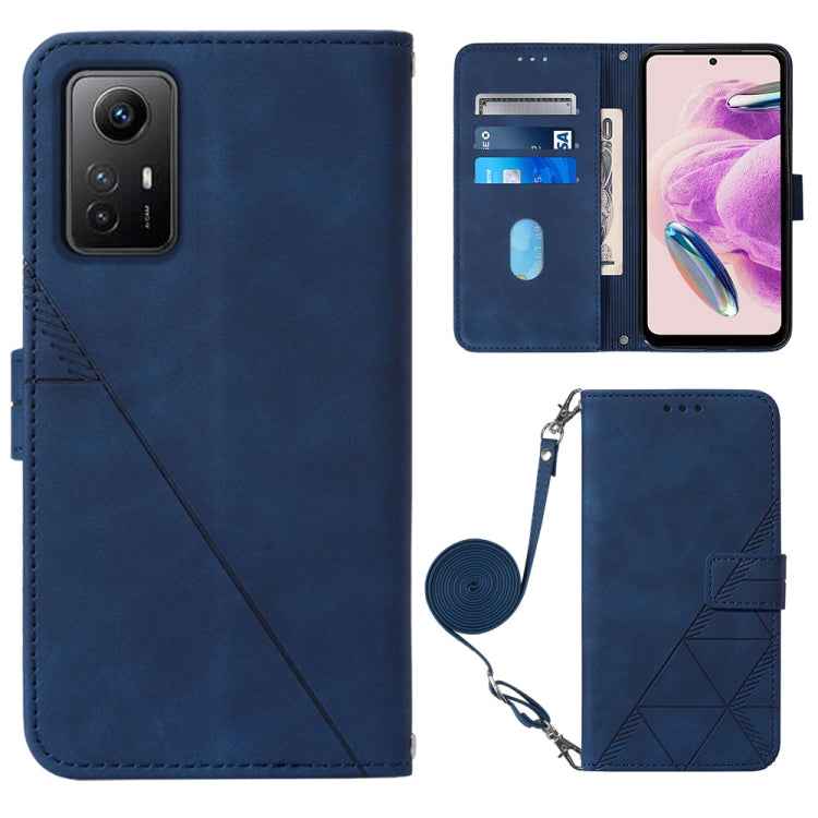 Crossbody 3D Embossed Flip Leather Phone Case, For Xiaomi Redmi Note 12S 4G Global, For Xiaomi Poco F5 5G/Redmi Note 12 Turbo, For Xiaomi Poco F5 Pro 5G/Redmi K60