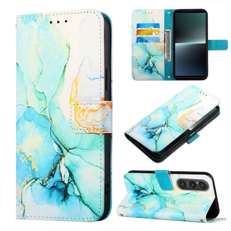 PT003 Marble Pattern Flip Leather Phone Case, For Sony Xperia 10 VI, For Sony Xperia 1 VI, For Sony Xperia 5 VI, For Sony Xperia 5 V, For Sony Xperia 1 V, For Sony Xperia 10 V, For Sony Xperia 10 IV
