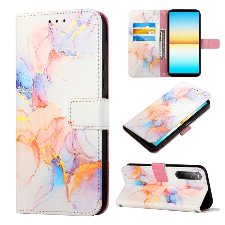 PT003 Marble Pattern Flip Leather Phone Case, For Sony Xperia 1 VIII, For Sony Xperia 10 VI, For Sony Xperia 1 VI, For Sony Xperia 5 VI, For Sony Xperia 5 V, For Sony Xperia 1 V, For Sony Xperia 10 V, For Sony Xperia 10 IV