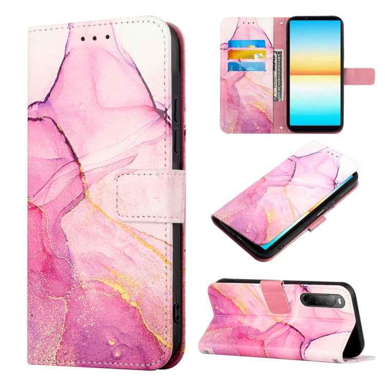PT003 Marble Pattern Flip Leather Phone Case, For Sony Xperia 10 VI, For Sony Xperia 1 VI, For Sony Xperia 5 VI, For Sony Xperia 5 V, For Sony Xperia 1 V, For Sony Xperia 10 V, For Sony Xperia 10 IV