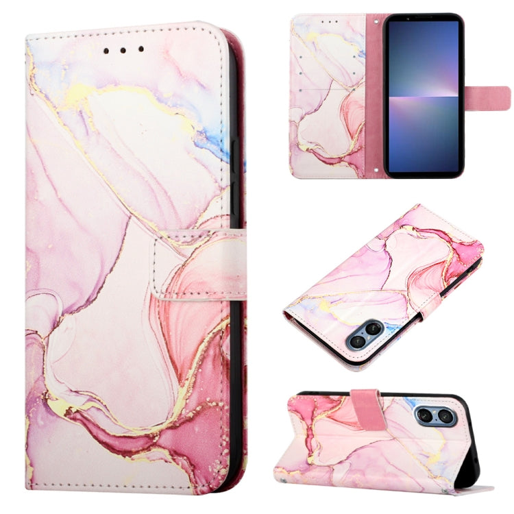 PT003 Marble Pattern Flip Leather Phone Case, For Sony Xperia 1 VIII, For Sony Xperia 10 VI, For Sony Xperia 1 VI, For Sony Xperia 5 VI, For Sony Xperia 5 V, For Sony Xperia 1 V, For Sony Xperia 10 V, For Sony Xperia 10 IV