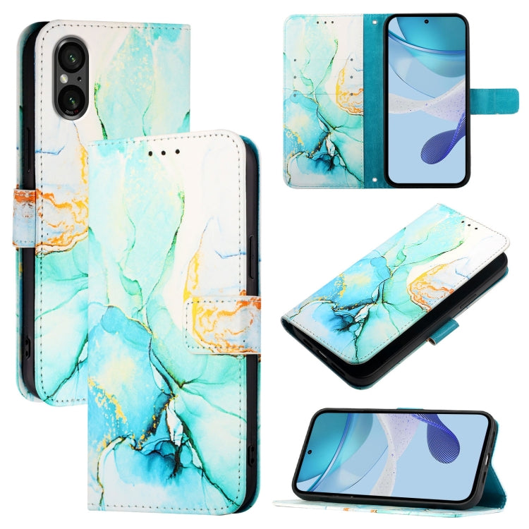 PT003 Marble Pattern Flip Leather Phone Case, For Sony Xperia 1 VIII, For Sony Xperia 10 VI, For Sony Xperia 1 VI, For Sony Xperia 5 VI, For Sony Xperia 5 V, For Sony Xperia 1 V, For Sony Xperia 10 V, For Sony Xperia 10 IV