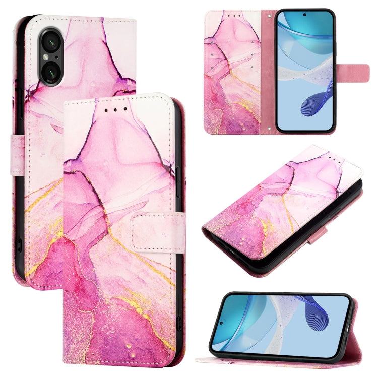 PT003 Marble Pattern Flip Leather Phone Case, For Sony Xperia 1 VIII, For Sony Xperia 10 VI, For Sony Xperia 1 VI, For Sony Xperia 5 VI, For Sony Xperia 5 V, For Sony Xperia 1 V, For Sony Xperia 10 V, For Sony Xperia 10 IV