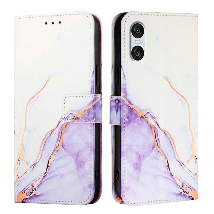 PT003 Marble Pattern Flip Leather Phone Case, For Sony Xperia 10 VI, For Sony Xperia 1 VI, For Sony Xperia 5 VI, For Sony Xperia 5 V, For Sony Xperia 1 V, For Sony Xperia 10 V, For Sony Xperia 10 IV