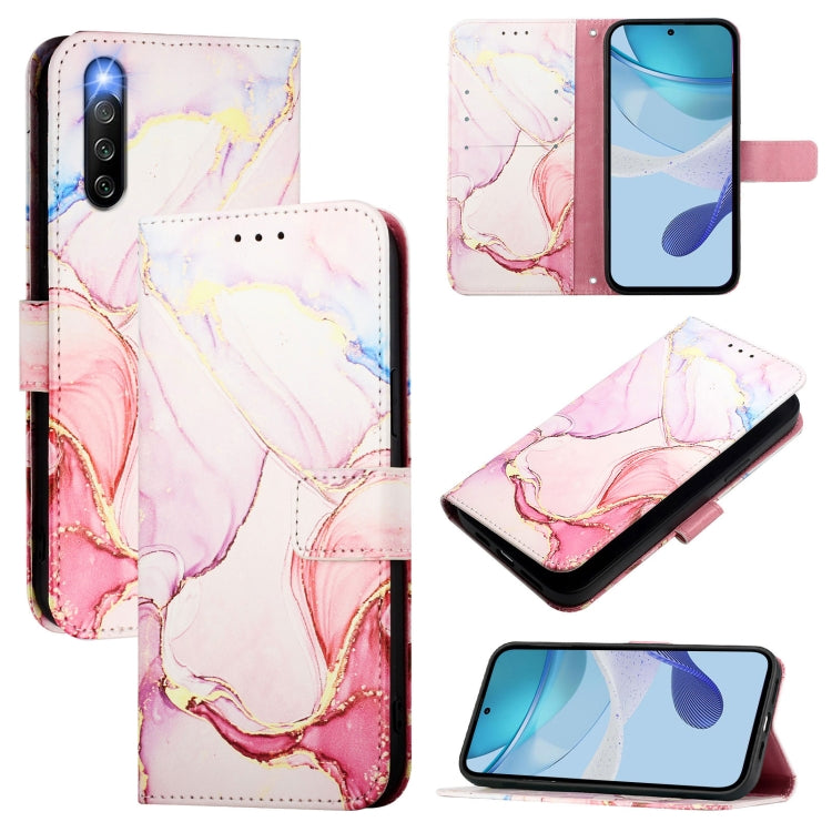 PT003 Marble Pattern Flip Leather Phone Case, For Sony Xperia 1 VIII, For Sony Xperia 10 VI, For Sony Xperia 1 VI, For Sony Xperia 5 VI, For Sony Xperia 5 V, For Sony Xperia 1 V, For Sony Xperia 10 V, For Sony Xperia 10 IV