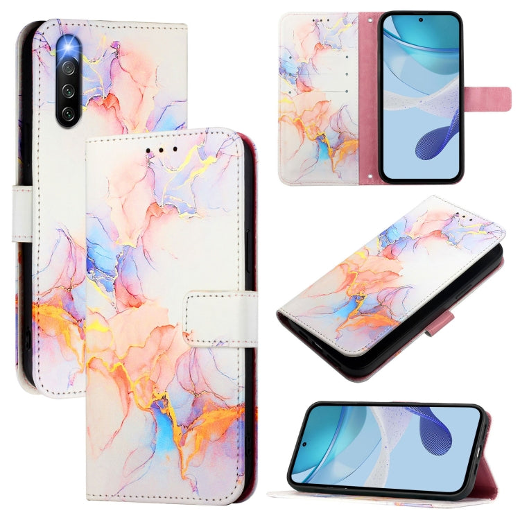 PT003 Marble Pattern Flip Leather Phone Case, For Sony Xperia 1 VIII, For Sony Xperia 10 VI, For Sony Xperia 1 VI, For Sony Xperia 5 VI, For Sony Xperia 5 V, For Sony Xperia 1 V, For Sony Xperia 10 V, For Sony Xperia 10 IV