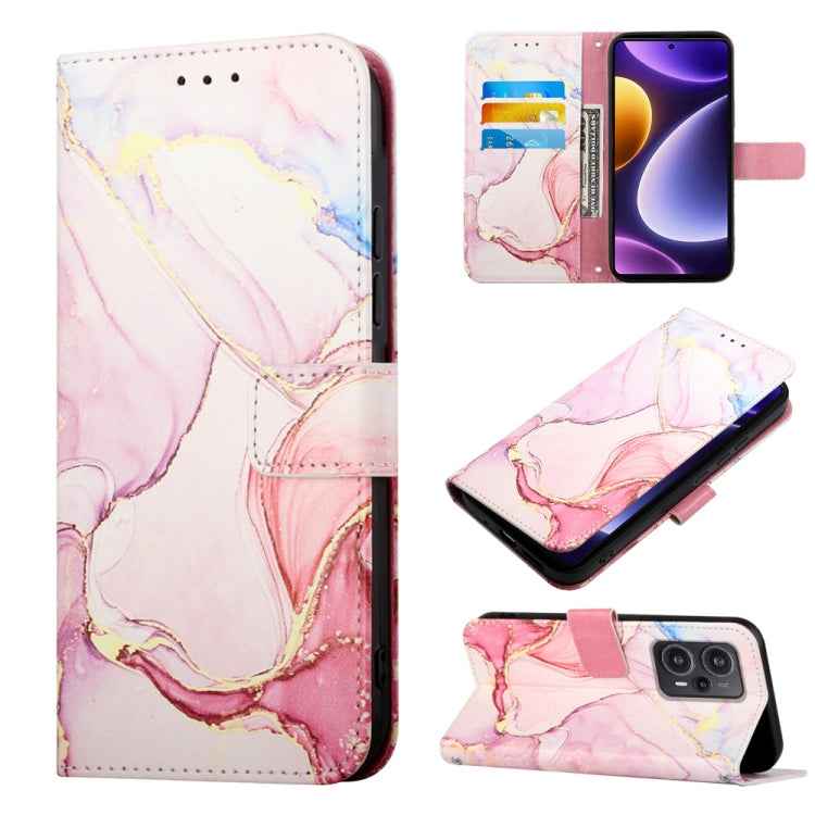 PT003 Marble Pattern Flip Leather Phone Case, For Xiaomi Redmi Note 12S 4G Global, For Xiaomi 13T, For Xiaomi Poco F5 5G/Redmi Note 12 Turbo, For Xiaomi Poco F5 Pro 5G/Redmi K60