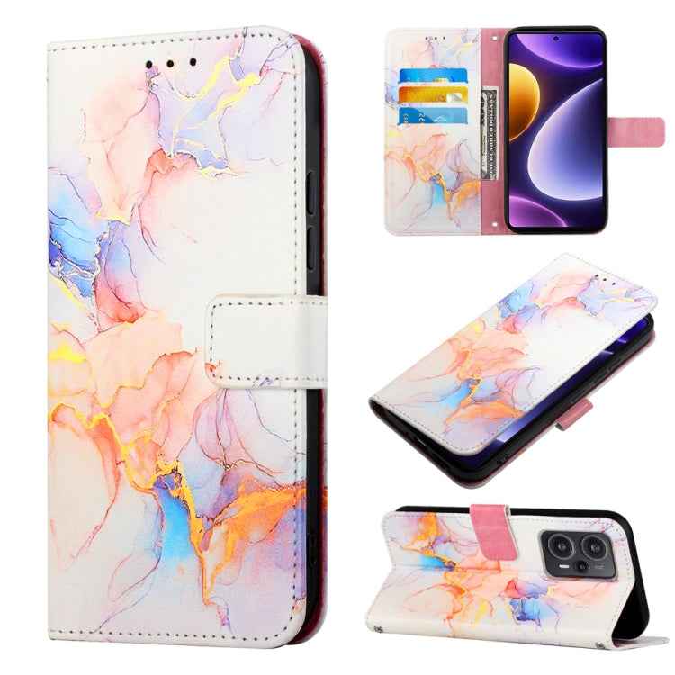 PT003 Marble Pattern Flip Leather Phone Case, For Xiaomi Redmi Note 12S 4G Global, For Xiaomi 13T, For Xiaomi Poco F5 5G/Redmi Note 12 Turbo, For Xiaomi Poco F5 Pro 5G/Redmi K60
