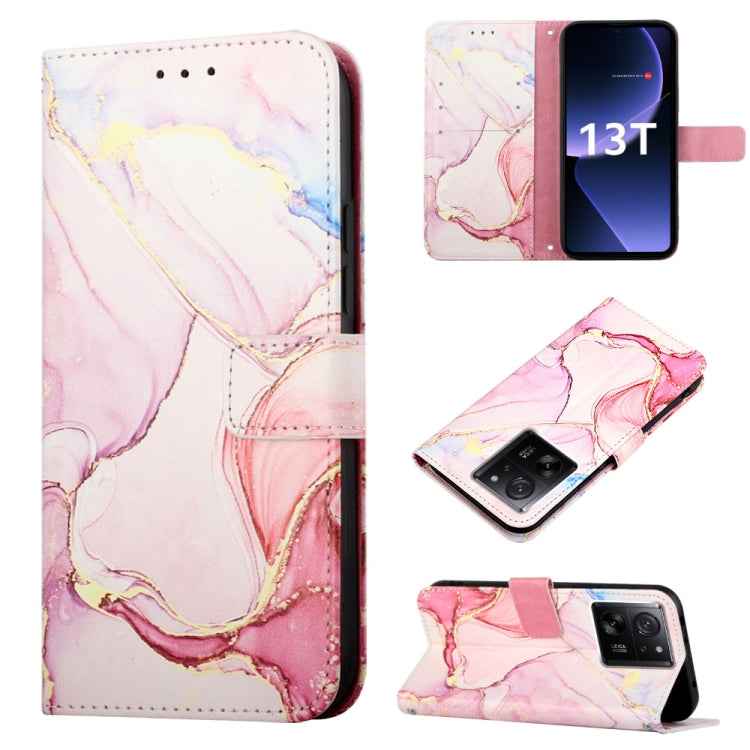 PT003 Marble Pattern Flip Leather Phone Case, For Xiaomi Redmi Note 12S 4G Global, For Xiaomi 13T, For Xiaomi Poco F5 5G/Redmi Note 12 Turbo, For Xiaomi Poco F5 Pro 5G/Redmi K60