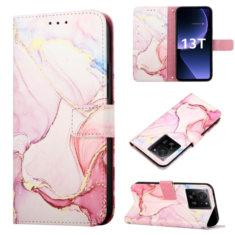 PT003 Marble Pattern Flip Leather Phone Case, For Xiaomi 13T, For Xiaomi Redmi Note 12S 4G Global, For Xiaomi Poco F5 5G/Redmi Note 12 Turbo, For Xiaomi Poco F5 Pro 5G/Redmi K60