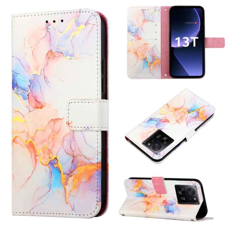 PT003 Marble Pattern Flip Leather Phone Case, For Xiaomi Redmi Note 12S 4G Global, For Xiaomi 13T, For Xiaomi Poco F5 5G/Redmi Note 12 Turbo, For Xiaomi Poco F5 Pro 5G/Redmi K60
