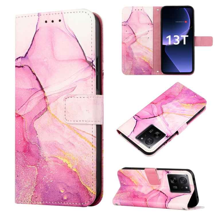 PT003 Marble Pattern Flip Leather Phone Case, For Xiaomi Redmi Note 12S 4G Global, For Xiaomi 13T, For Xiaomi Poco F5 5G/Redmi Note 12 Turbo, For Xiaomi Poco F5 Pro 5G/Redmi K60