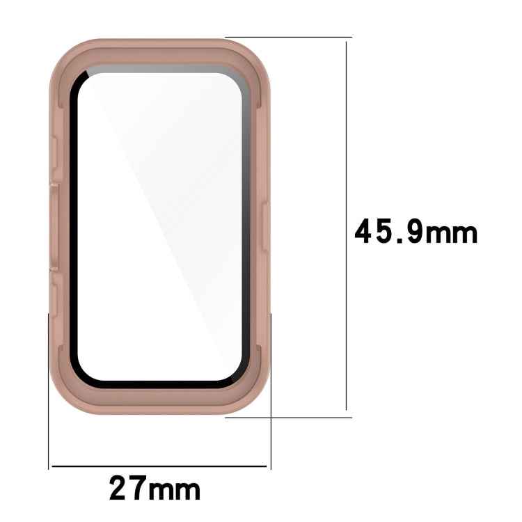 PC + Tempered Film Integrated Protective Watch Case, For Huawei Band 10 / 9 / 8