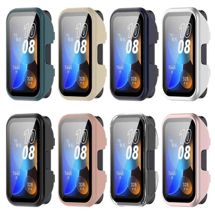 PC + Tempered Film Integrated Protective Watch Case, For Huawei Band 10 / 9 / 8