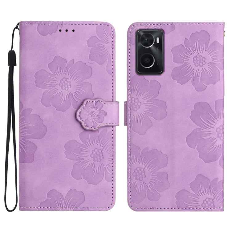 Flower Embossing Pattern Leather Phone Case, For OPPO A36 / A76 / A96, For OPPO A94 5G, For OPPO A74 / A54 / A93 5G, For OPPO A52 / A72 / A92, For OPPO A79 5G