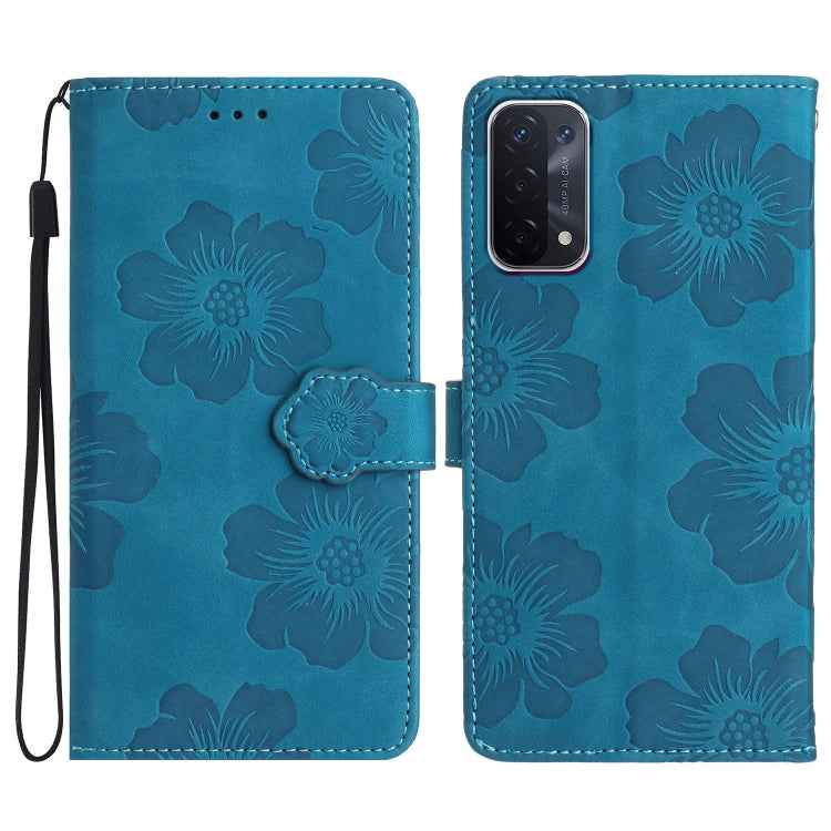 Flower Embossing Pattern Leather Phone Case, For OPPO A36 / A76 / A96, For OPPO A94 5G, For OPPO A74 / A54 / A93 5G, For OPPO A52 / A72 / A92, For OPPO A79 5G
