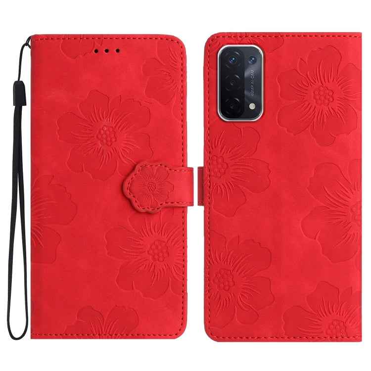 Flower Embossing Pattern Leather Phone Case, For OPPO A36 / A76 / A96, For OPPO A94 5G, For OPPO A74 / A54 / A93 5G, For OPPO A52 / A72 / A92, For OPPO A79 5G