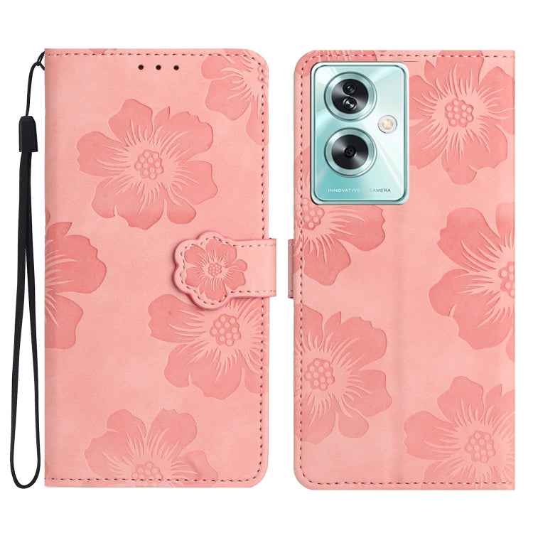 Flower Embossing Pattern Leather Phone Case, For OPPO A36 / A76 / A96, For OPPO A94 5G, For OPPO A74 / A54 / A93 5G, For OPPO A52 / A72 / A92, For OPPO A79 5G