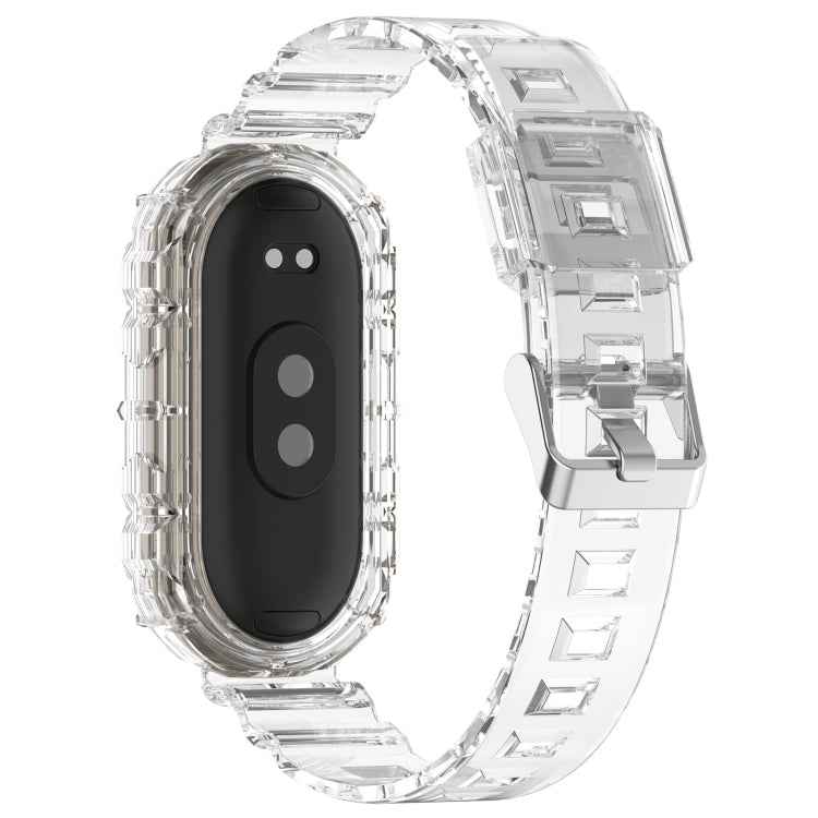 Integrated Transparent Silicone Watch Band, For Xiaomi Mi Band 8