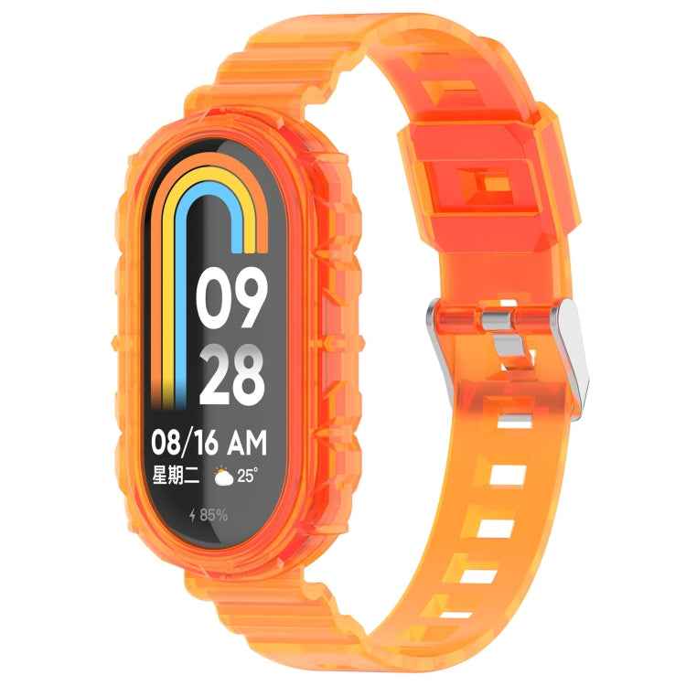 Integrated Transparent Silicone Watch Band, For Xiaomi Mi Band 8