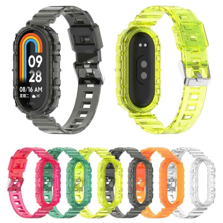 Integrated Transparent Silicone Watch Band, For Xiaomi Mi Band 8