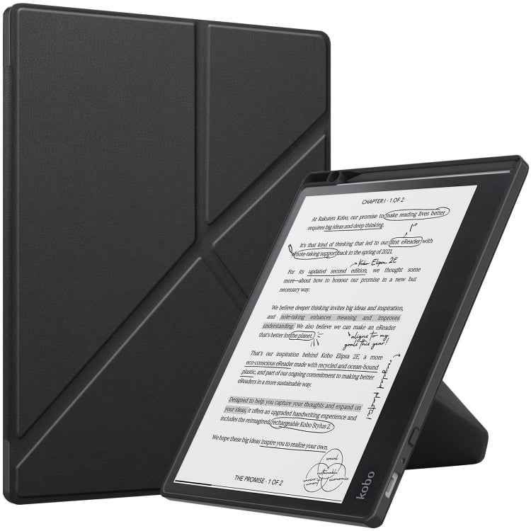 Solid Color Deformation TPU Leather Smart Tablet Case