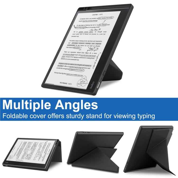 Solid Color Deformation TPU Leather Smart Tablet Case