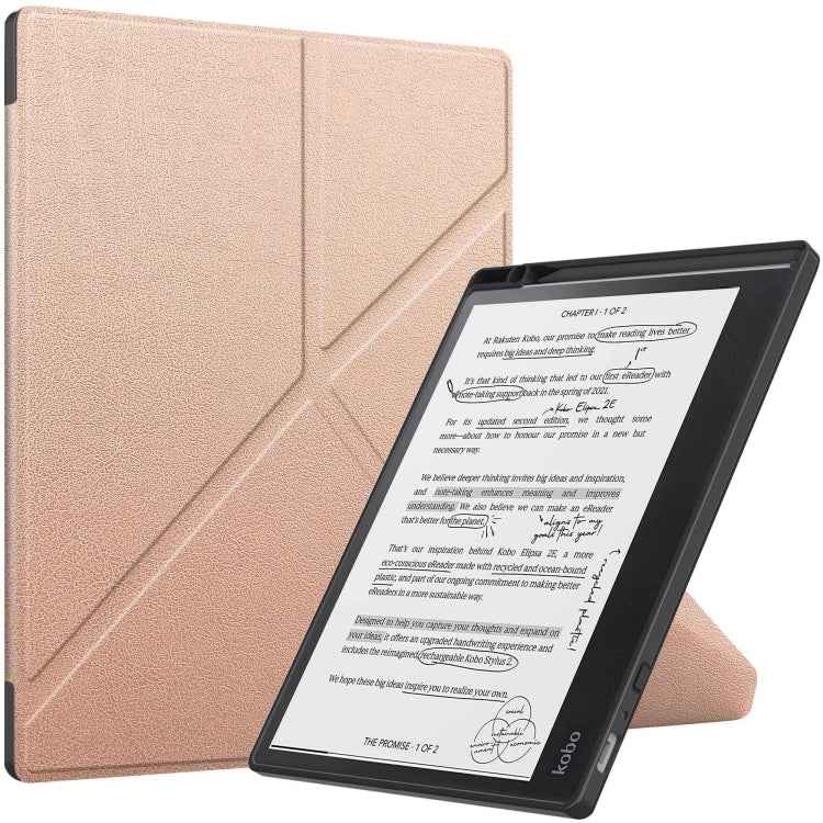 Solid Color Deformation TPU Leather Smart Tablet Case