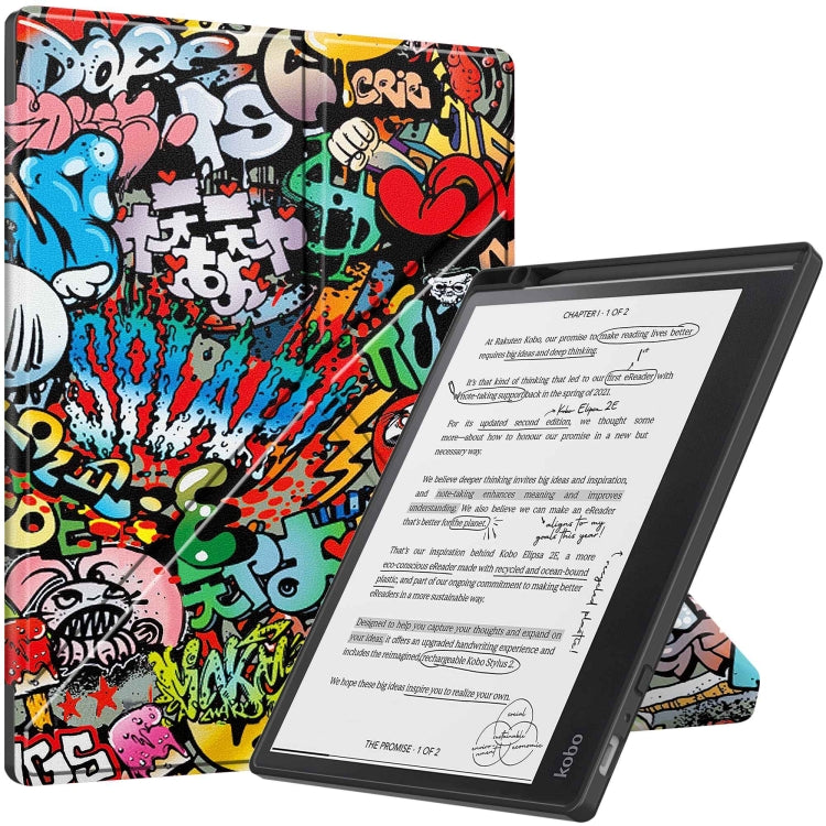 Painted Deformation TPU Leather Smart Tablet Case