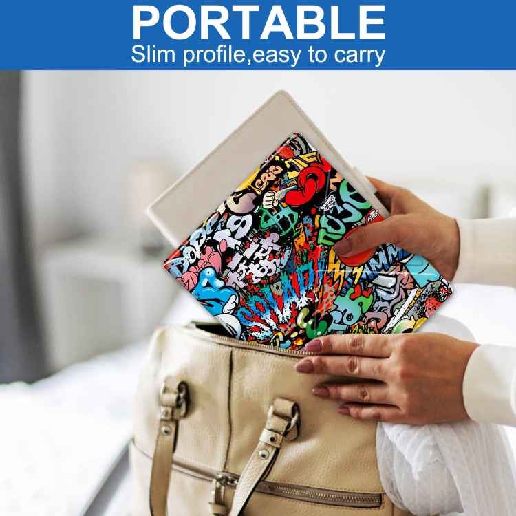 Painted Deformation TPU Leather Smart Tablet Case