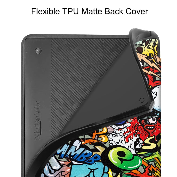 Painted Deformation TPU Leather Smart Tablet Case