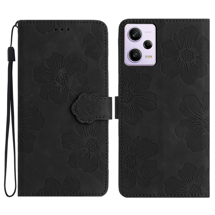 Flower Embossing Pattern Leather Phone Case, For Xiaomi Redmi Note 11 4G Global / Note 11S, For Xiaomi Redmi Note 12 5G, For Xiaomi Redmi Note 12 Pro 5G, For Xiaomi Redmi Note 12S