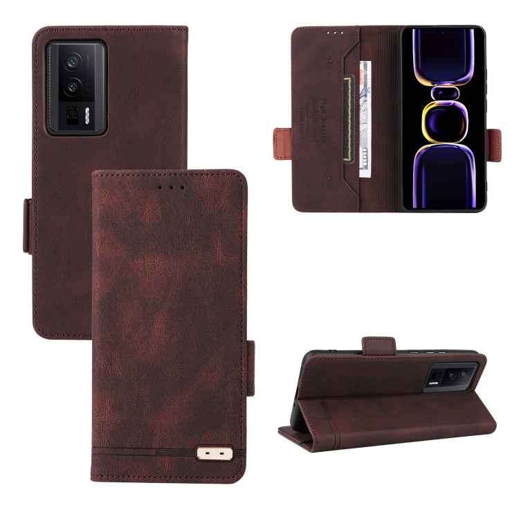 Magnetic Clasp Leather Phone Case, For Xiaomi Redmi Note 13 Pro 5G, For Xiaomi Redmi 12 4G Foreign / 5G, For Xiaomi Redmi 12 4G, For Xiaomi Poco F5 Pro / Redmi K60, For Xiaomi Redmi Note 12S 4G, For Xiaomi Redmi Note 12 4G