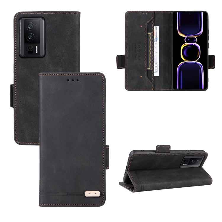 Magnetic Clasp Leather Phone Case, For Xiaomi Redmi Note 13 Pro 5G, For Xiaomi Redmi 12 4G Foreign / 5G, For Xiaomi Redmi 12 4G, For Xiaomi Poco F5 Pro / Redmi K60, For Xiaomi Redmi Note 12S 4G, For Xiaomi Redmi Note 12 4G