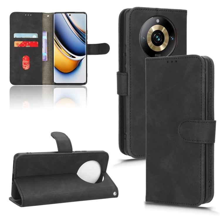Skin Feel Magnetic Flip Leather Phone Case, For Realme 11 Pro / 11 Pro+, For Realme C65 4G