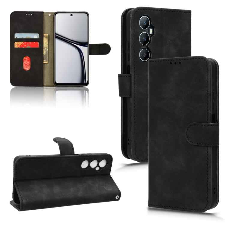 Skin Feel Magnetic Flip Leather Phone Case, For Realme 11 Pro / 11 Pro+, For Realme C65 4G