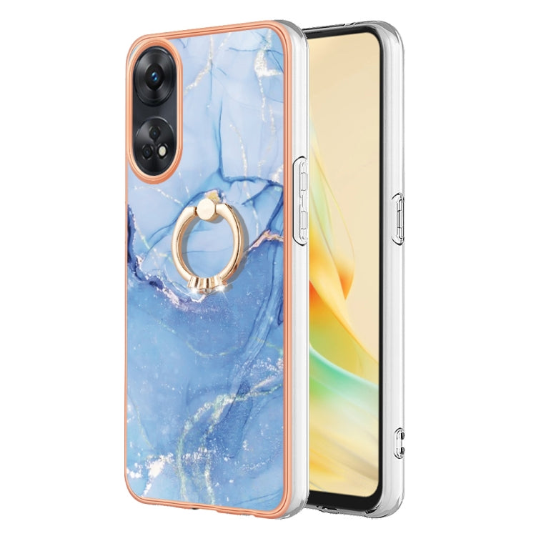 Electroplating Marble Dual-side IMD Phone Case with Ring