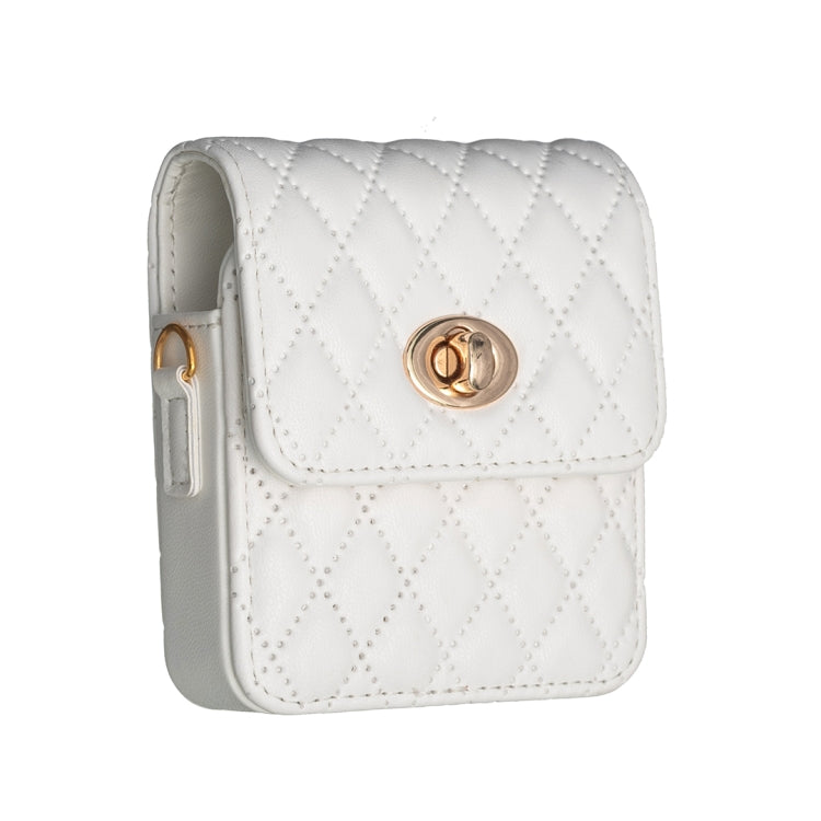 BFB03 Diamond Lattice Magnetic Leather Phone Case, For OPPO Find N2 Flip