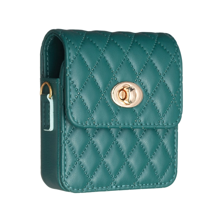 BFB03 Diamond Lattice Magnetic Leather Phone Case, For OPPO Find N2 Flip