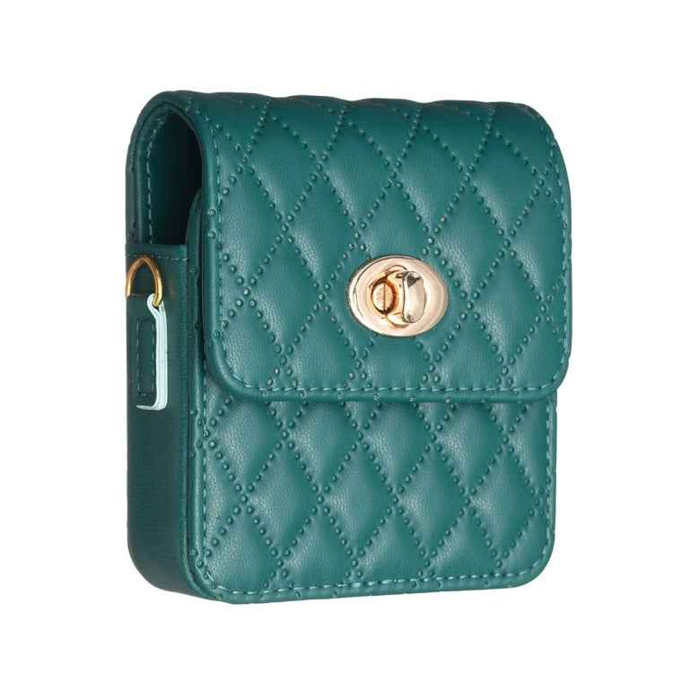 BFB03 Diamond Lattice Magnetic Leather Phone Case, For OPPO Find N2 Flip