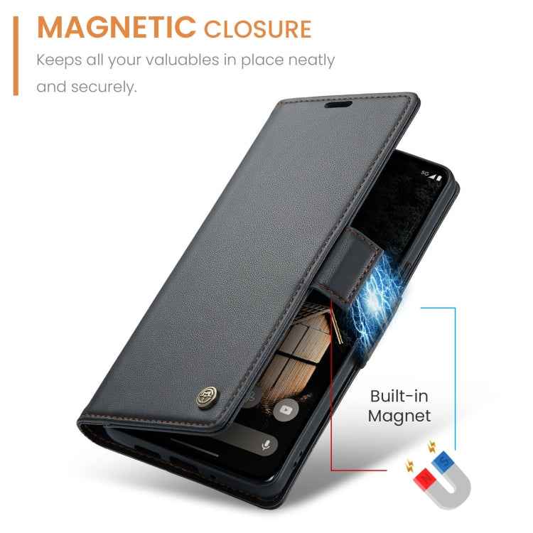 CaseMe 023 Butterfly Buckle Litchi Texture RFID Anti-theft Leather Phone Case, For Google Pixel 10 Pro XL / 9 Pro XL, For Google Pixel 10 / 10 Pro / 9, For Google Pixel 8a, For Google Pixel 8 Pro, For Google Pixel 8, For Google Pixel 7a